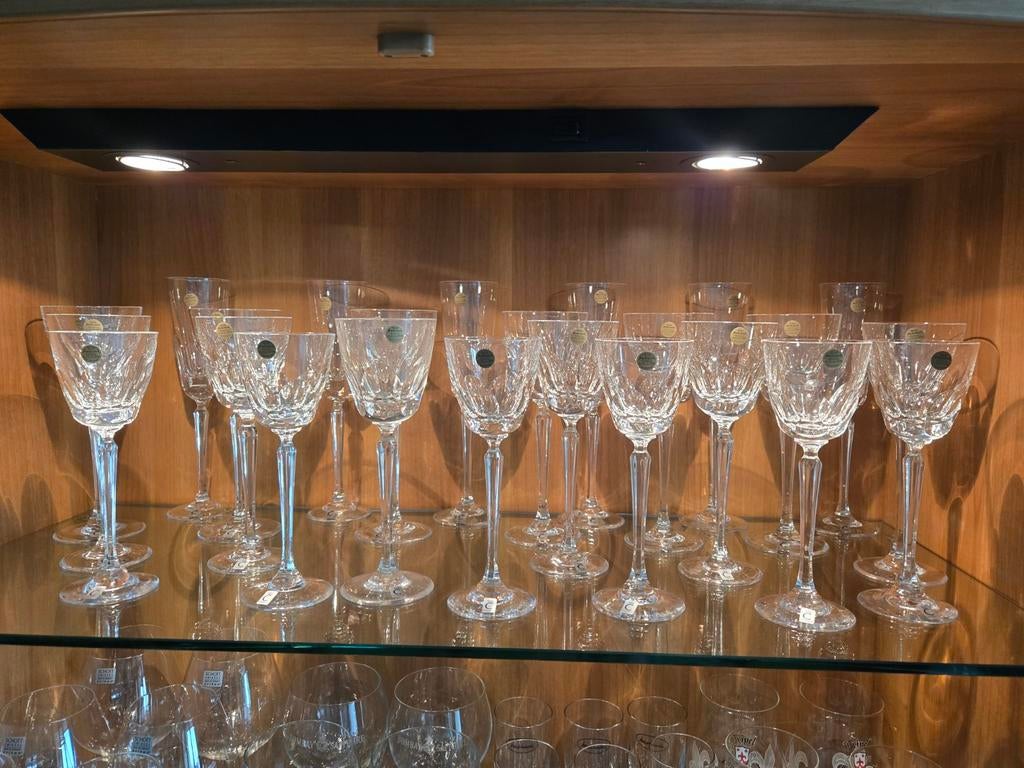 Vingt-quatre nouvelles verre vintage cristal luxe anno  80, Enlèvement ou Envoi
