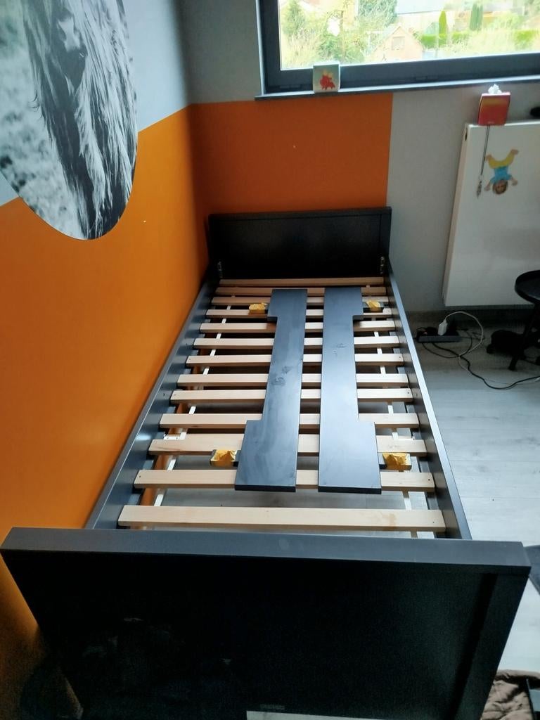 Bed Bopita Jonne 90x200 antraciet, Ophalen