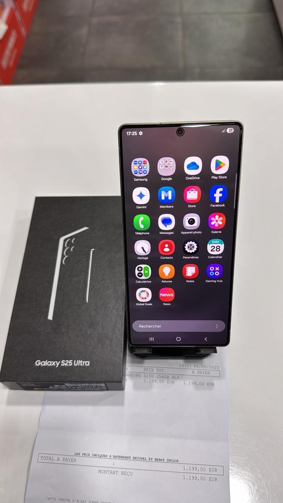 Samsung galaxy S 25 ultra 256GB Comme Neuf, Télécoms, Téléphonie mobile | Samsung, Comme neuf, Argent, Enlèvement