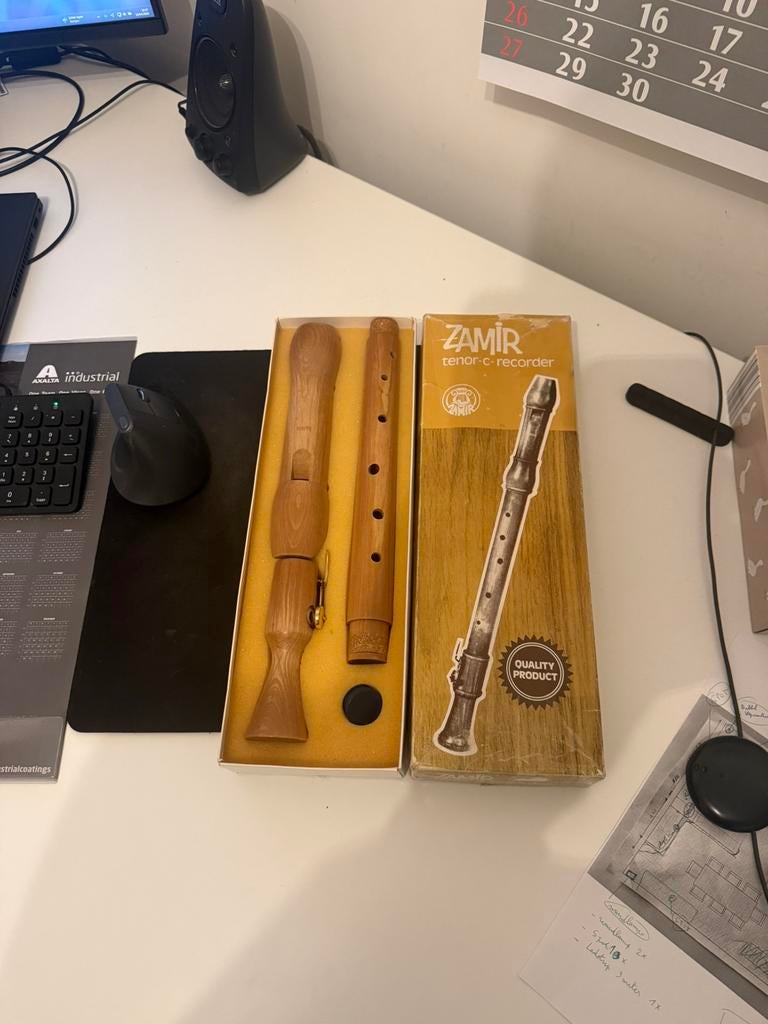 Blokfluit tenor C bas blokfluit, Muziek en Instrumenten, Ophalen, Zo goed als nieuw