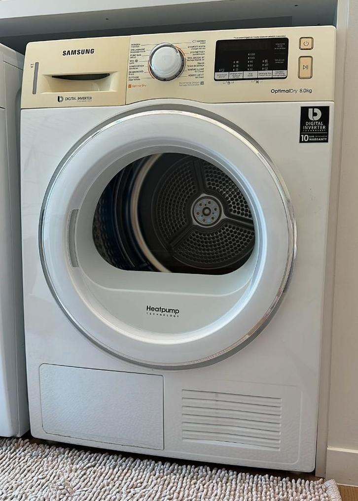 Droogkast Samsung – 8 kg, Elektronische apparatuur, Droogkasten, Gebruikt, Condens, Voorlader, 6 tot 8 kg, 85 tot 90 cm, Anti-kreukfase