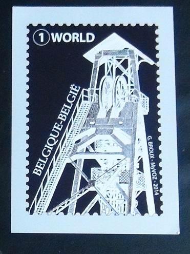 Carte avec tour de mine, Collections, Cartes postales | Thème, Non affranchie, Enlèvement ou Envoi