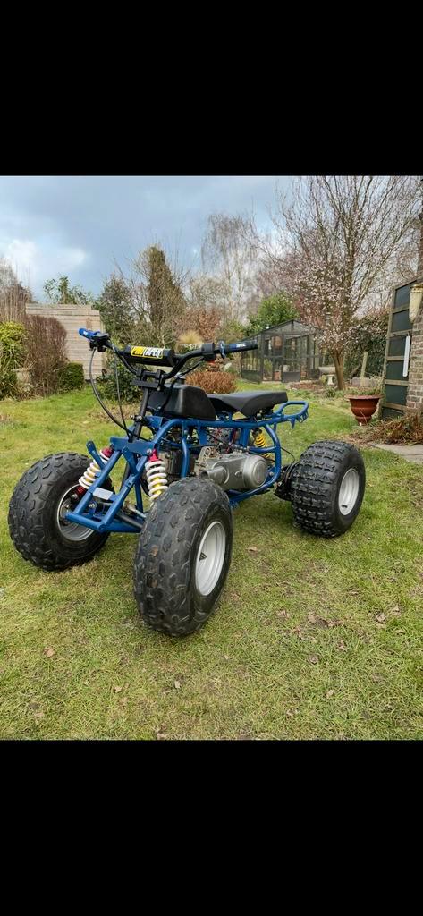 Quad, volledig zelf gemaakt., Motoren, Quads en Trikes, 11 kW of minder, 1 cilinder, Ophalen