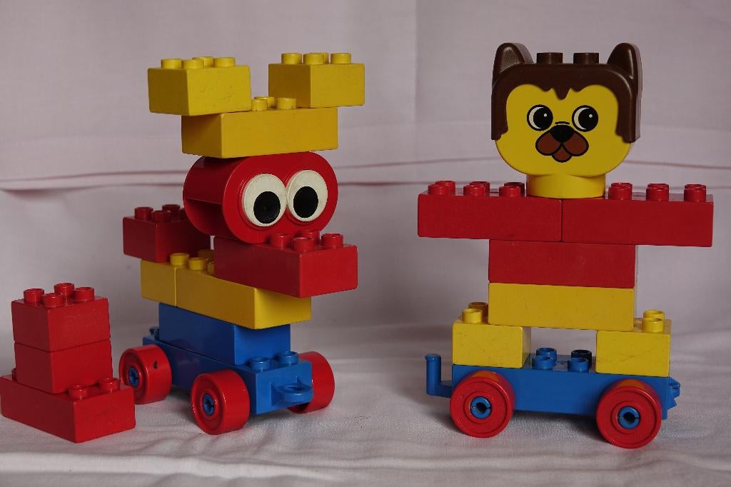 2 vintage Lego Duplo sets 2331 en 2333, Ensemble complet, Utilisé, Duplo, Complet