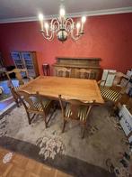 Eetkamer met 6 stoelen en 2 kasten, Huis en Inrichting, Ophalen, Gebruikt, 4 tot 6 stoelen