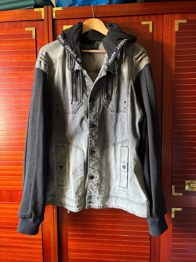 veste jeans homme, Gris, Angelo Litrico, Comme neuf, Enlèvement