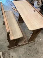 Schoolbank, vintage, antiek, mooie patina!, Antiek en Kunst, Ophalen