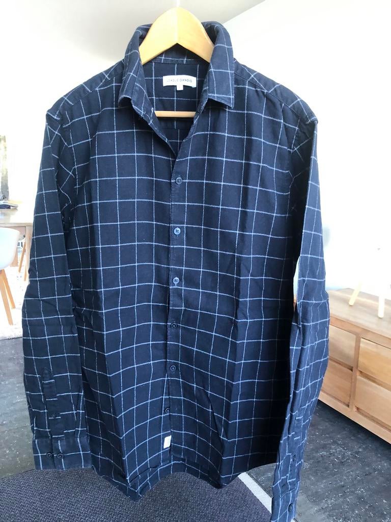 Katoenen hemd heren. Merk: League Danois. Maat: L, Ophalen, Zo goed als nieuw