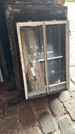 Zwart stalen raam dubbel glas rechthoekig 43 x 65 cm, Doe-het-zelf en Bouw, Glas en Ramen, Ophalen, Gebruikt, Minder dan 80 cm