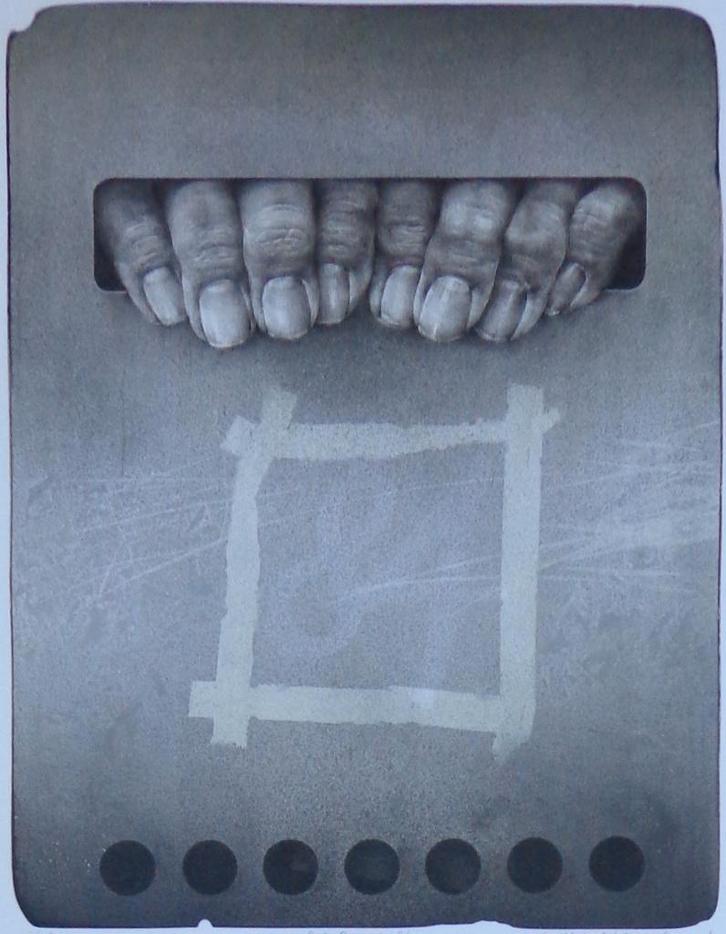 OLDRICH KULHANEK / P.O. BOX n 84 / KLEURLITHO / 70x51cm SIG, Antiek en Kunst, Kunst | Litho's en Zeefdrukken, Ophalen of Verzenden