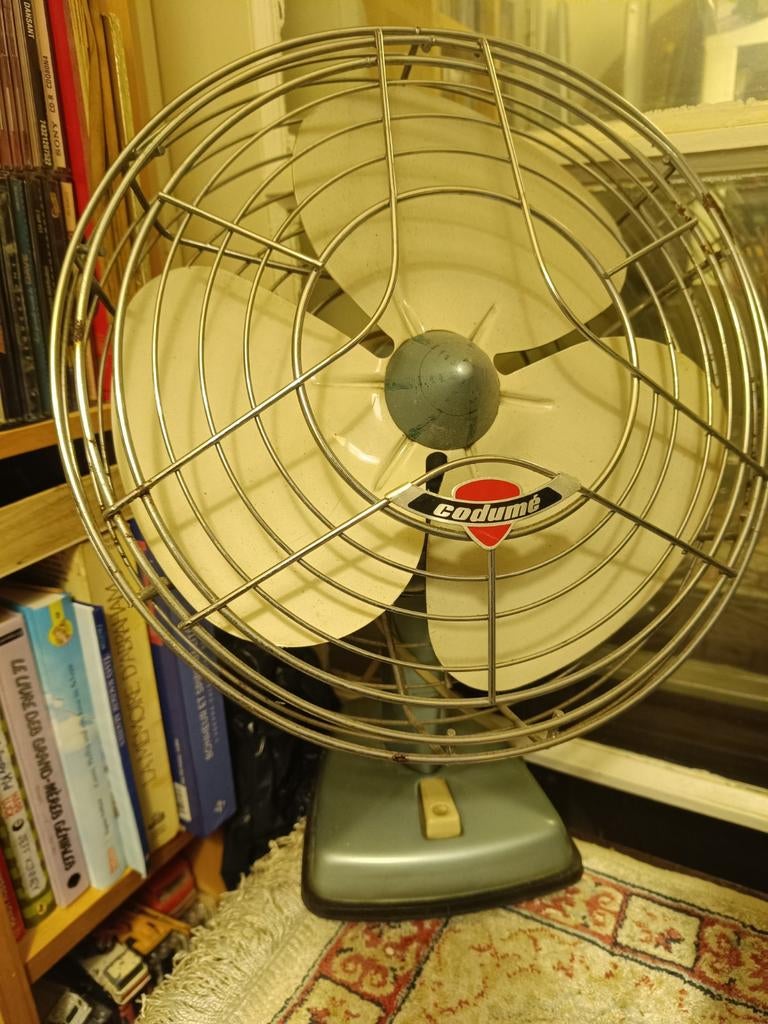 Ventilateur vintage codumè, Enlèvement ou Envoi, Utilisé, Ventilateur de table