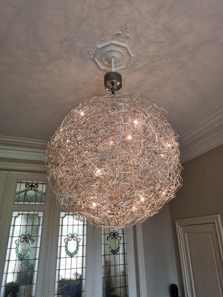 Grote moderne design hanglamp, Ophalen, Zo goed als nieuw, Metaal, Modern design