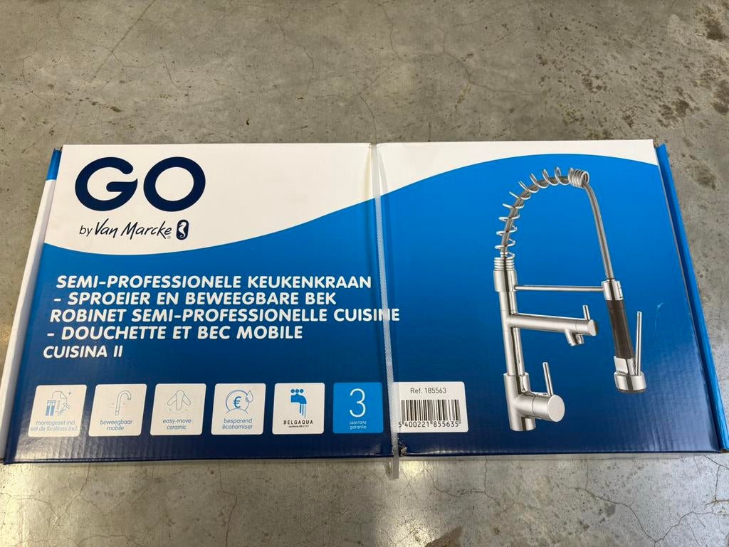 Robinet cuisine douchette et bec mobile Van Marcke, Bricolage & Construction, Enlèvement, Neuf, Robinet