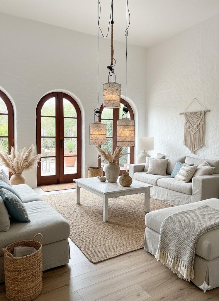 4 Nieuwe Ibiza/Boho lampen zeer unieke exemplaren, Ophalen, 50 tot 75 cm, Ibiza/Boho/Botanisch, Nieuw