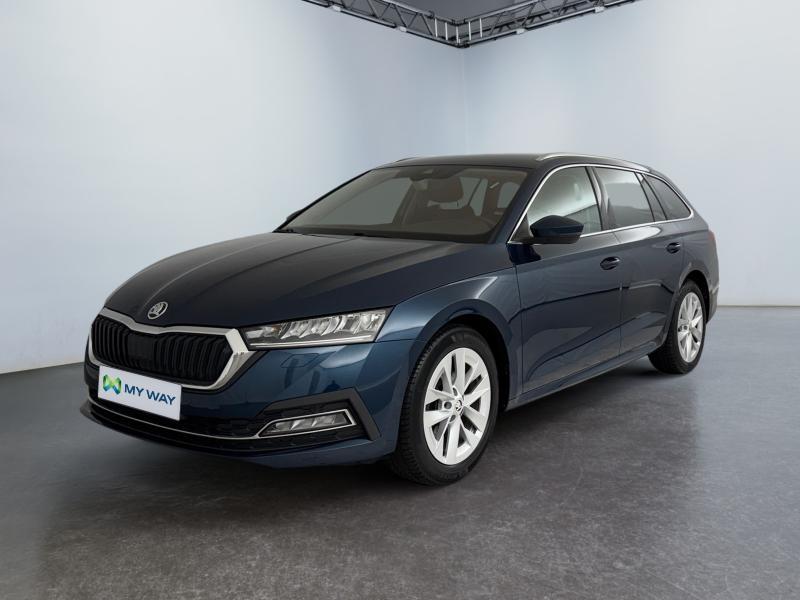 Skoda Octavia Clever+*Boite auto*Caméra*Carplay*Attelage*Ca, Automaat, Blauw, 107 g/km, Bedrijf