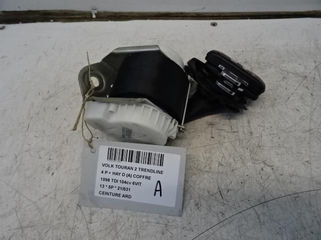 VEILIGHEIDSGORDEL RECHTS ACHTER Touran (1T1 / T2), Auto-onderdelen, Interieur en Bekleding, Volkswagen, Gebruikt