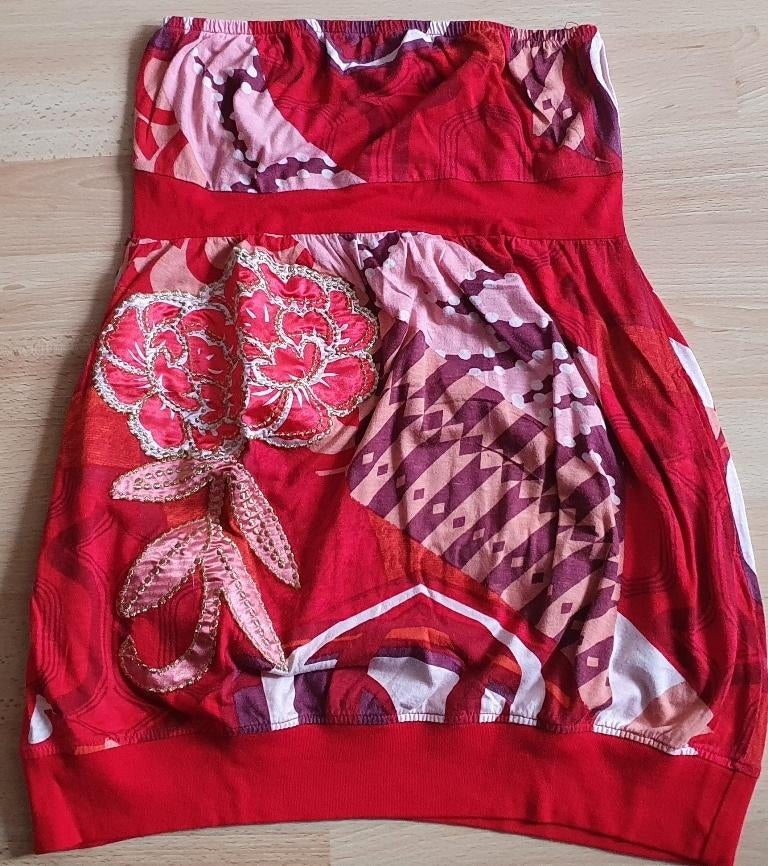Superbe haut en stretch de la marque Desigual taille M, Desigual, Envoi, Comme neuf, Taille 38/40 (M)