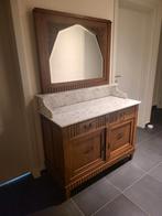 Kast, kaptafel met spiegel 1x wit 1x grijs marmeren blad, Huis en Inrichting, Tafels | Kaptafels, Ophalen, Gebruikt, Overige materialen