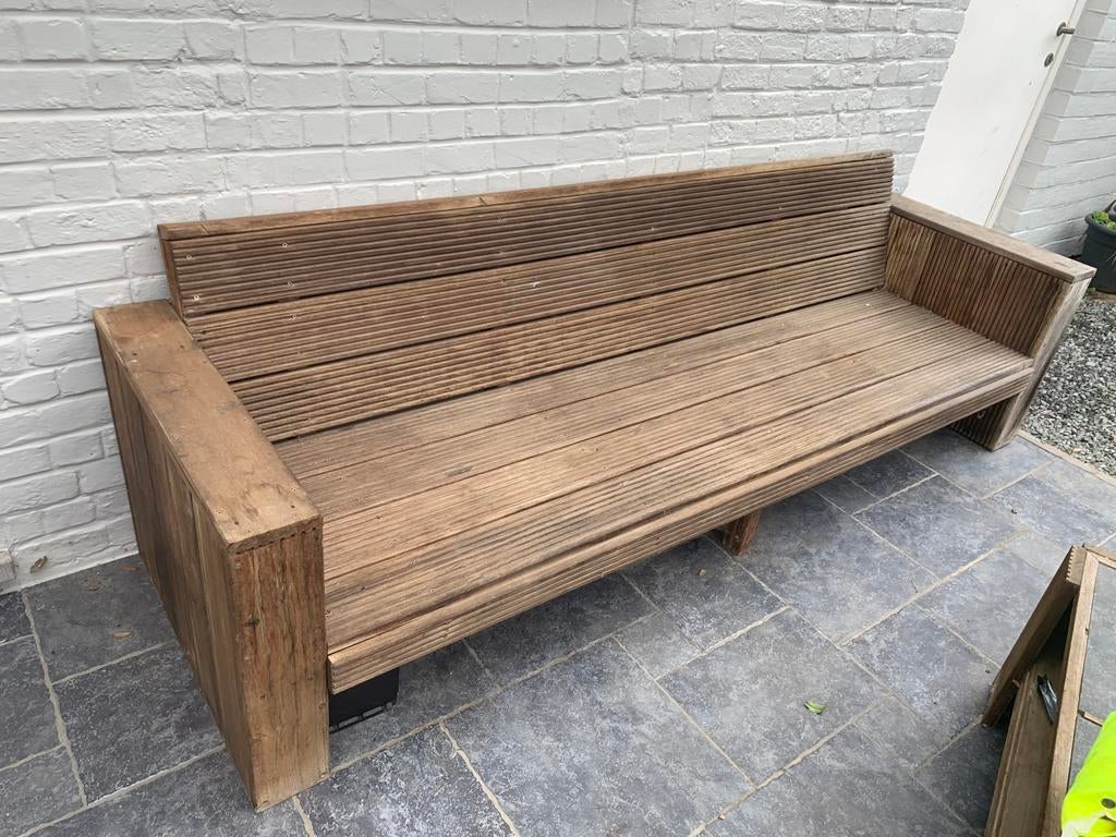 Bankirai tuinbank., Ophalen, Gebruikt