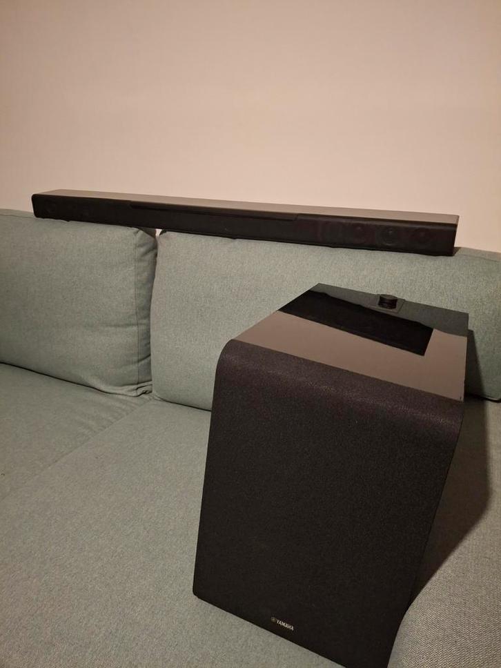 Yamaha MusicCast BAR40 SW ( YMS-4080 + NS-NSW100, TV, Hi-fi & Vidéo, Barres de son, Utilisé, Bluetooth, Avec subwoofer externe
