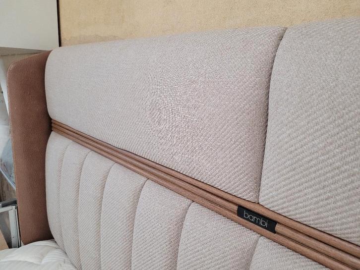 Lit Boxspring avec coffre 140x200, Huis en Inrichting, Slaapkamer | Boxsprings, Gebruikt, 140 cm, 200 cm, Tweepersoons, Beige