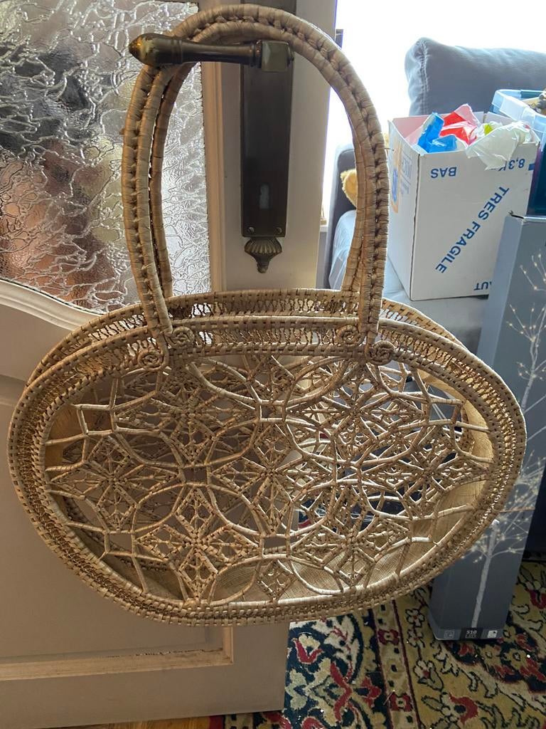 Rieten boodschappentas, Ophalen, Zo goed als nieuw