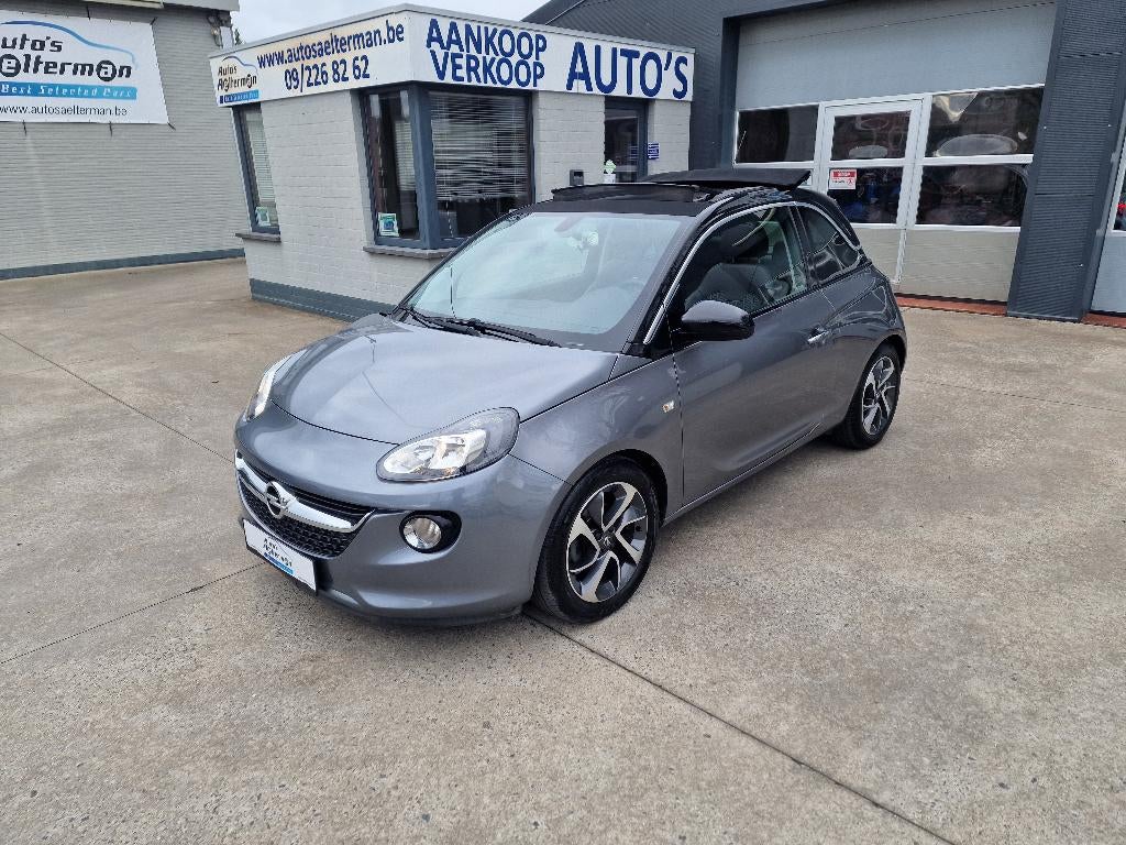 Opel Adam 1.4i Open Air  * HALF LEDER * AIRCO * CRUISE, Autos, Cuir, Argent ou Gris, https://public.car-pass.be/vhr/ccf40357-9cb0-4c18-bd57-99019fcfe63c