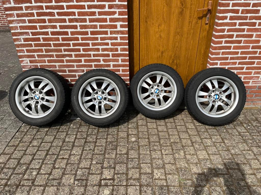 Mooie 16 inch velgen met runflat winterbanden, Ophalen, Velg(en), 16 inch, Winterbanden