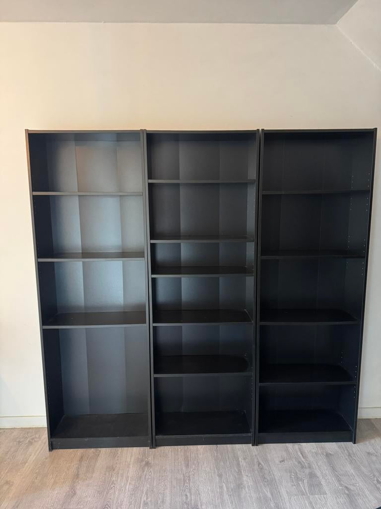 3 armoires séparées (ikea-billy), Moins de 25 cm, Utilisé, 50 à 100 cm, 150 à 200 cm