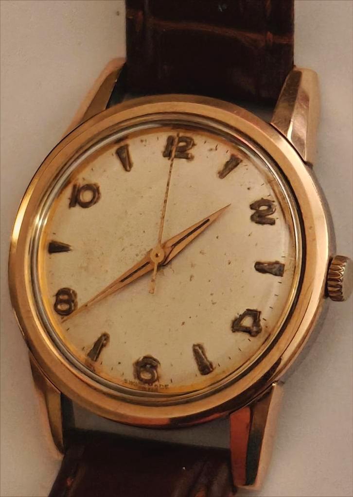 Montre Lemania automatique  or et acier, Bijoux, Sacs & Beauté, Montres | Anciennes | Antiquités, Or, Enlèvement ou Envoi