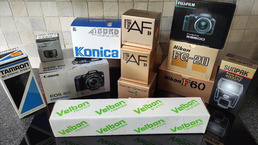 Selectie oudere fototoestellen, TV, Hi-fi & Vidéo, Enlèvement, Utilisé, Nikon