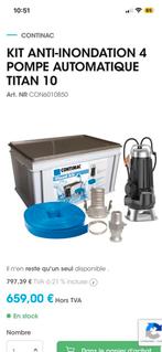 POMPE SUBMERSIBLE CONTIMAC, Enlèvement