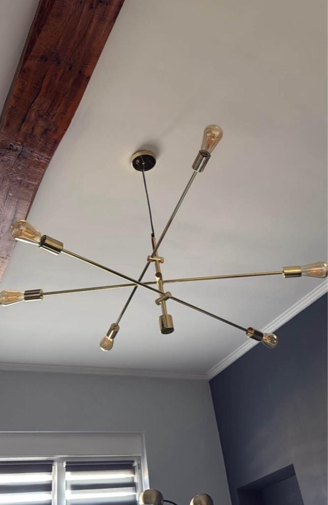 Plafonnier Maison du monde, doré, Maison & Meubles, Enlèvement, Comme neuf, Métal