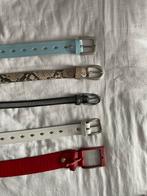5 ceinturen in leder, 110 & 115cm, Kleding | Dames, Riemen en Ceinturen, 100 cm of meer, Wit, Tailleriem, Ophalen of Verzenden