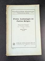 Petite Anthologie de Poètes Belges, Ophalen, Gelezen