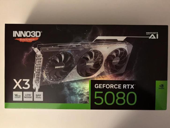 Nvidia Rtx 5080 16GB, Computers en Software, Videokaarten, Zo goed als nieuw, Nvidia, PCI, Overige soorten, Ophalen of Verzenden