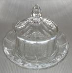 Val Saint Lambert - Luxval, cloche à fromage, art déco, Antiquités & Art, Antiquités | Verre & Cristal, Enlèvement ou Envoi