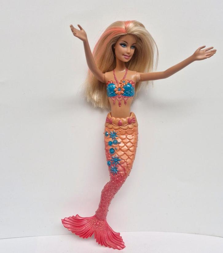 🧜🏼‍♀️ Barbie Zeemeermin 🧜🏼‍♀️, Kinderen en Baby's, Speelgoed | Poppen, Zo goed als nieuw, Barbie, Ophalen of Verzenden