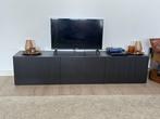 TV-meubel zwart-bruin180cm, Huis en Inrichting, Kasten |Televisiemeubels, Ophalen, 150 tot 200 cm, Zo goed als nieuw, Minder dan 100 cm