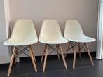 4 Vitra-lookalikes eetstoelen, Ophalen, Kunststof, Gebruikt, Wit