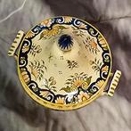 Vintage antiek keramiek potje met deksel rouen 18cm, Antiek en Kunst, Ophalen of Verzenden