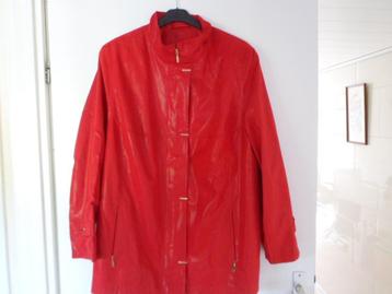 Collection Saphir rode leatherlook damesjas tussenjas 46/48