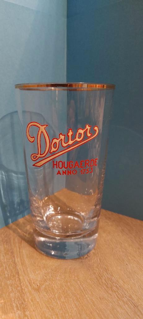 Email DORTOR Hougaerde  gouden boord ., Verzamelen, Biermerken, Zo goed als nieuw, Glas of Glazen, Overige merken, Ophalen of Verzenden