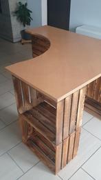 Planche, table de bureau de coin (sans les caisses en bois), Ophalen, In hoogte verstelbaar, Gebruikt, Bureau