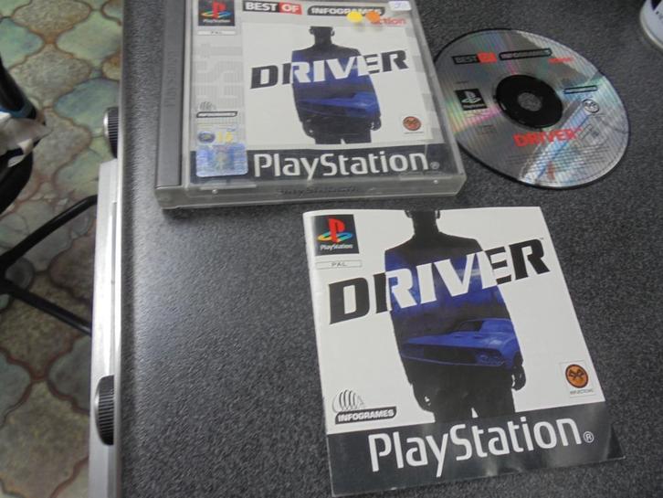 Playstation 1 Driver (orig-compleet) doos vooraan beschadigd, Games en Spelcomputers, Games | Sony PlayStation 1, Gebruikt, Racen en Vliegen
