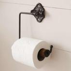 Toilethouder WC-Rolhouder Landelijk - ijzer-Hout -, Ophalen of Verzenden, Nieuw, Overige kleuren, Overige typen
