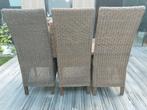Set comfortabele stoelen met hoge rug, geweven rotan, Ophalen, Gebruikt