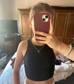 Zwart en bruin topje in maat xs, Kleding | Dames, Topjes, Overige kleuren, Ophalen of Verzenden, Zo goed als nieuw, Zonder mouw