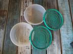 Tupperware vergieten zeven  met deksel 2 stuks, Ophalen of Verzenden, Gebruikt, Overige typen