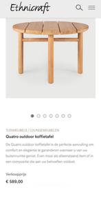 Ethnicraft outdoor koffietafel, Ophalen, Zo goed als nieuw